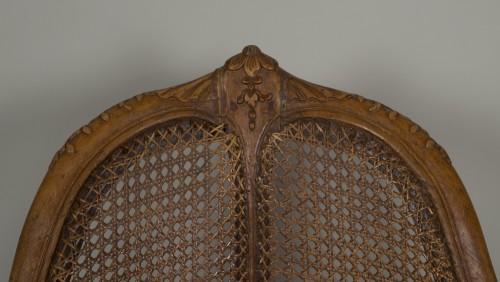 Fauteuil de bureau d'époque Louis XV attribué à E. Meunier - Louis XV