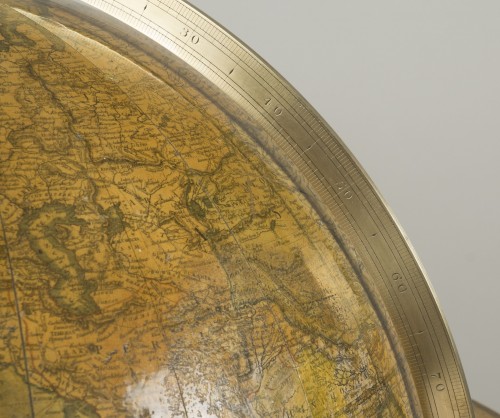 Globe de parquet terrestre ADDISON &Cie - Galerie Gilles Linossier