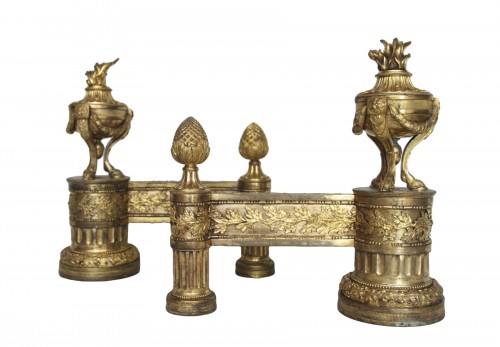 Pair of Louis XVI andirons