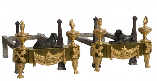 Pair of French Empire andirons