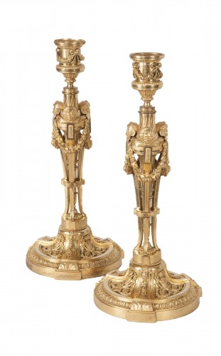 Pair of candlesticks after a model by Martincourt