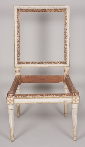 Set of four Louis XVI chairs - 