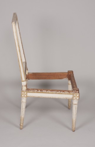 Suite de quatre chaises d'époque Louis XVI - Louis XVI