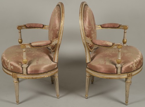 18th century - Pair Of Armchairs by Delaunay