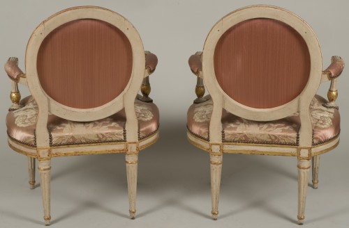 Pair Of Armchairs by Delaunay - Louis XVI