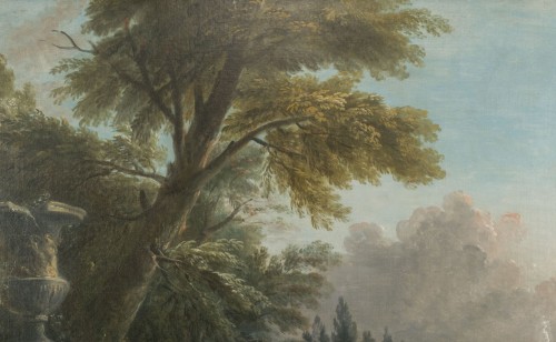 Offrande des fleurs dans le parc d'un château par Jean Baptiste Lallemand - Galerie Gilles Linossier