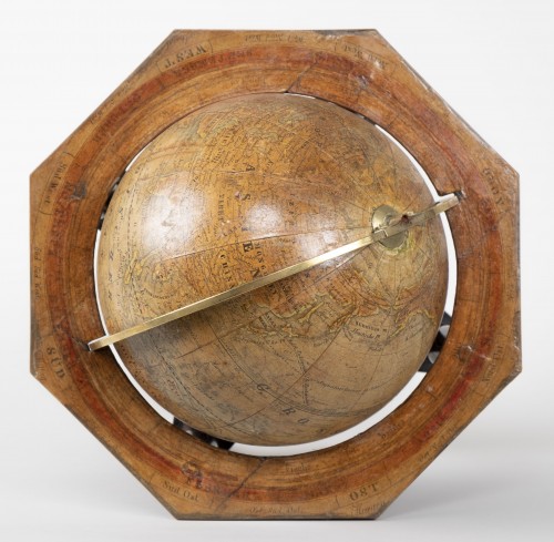 Globe terrestre allemand du XIXe siècle - Galerie Gilles Linossier