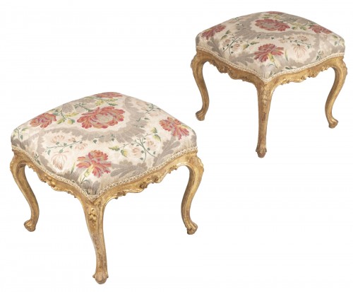 Pair Of Venetian Stools From The 18th Century