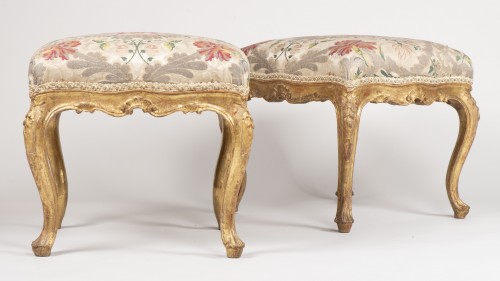 Pair Of Venetian Stools From The 18th Century - Seating Style 