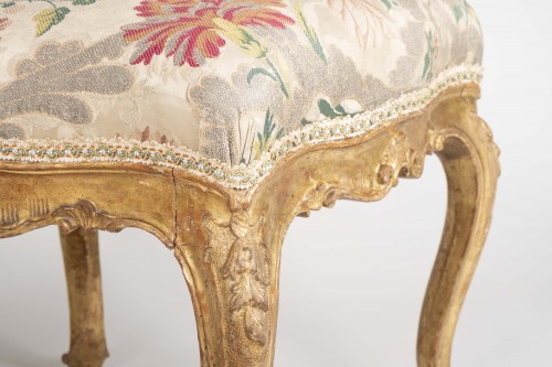 Seating  - Pair Of Venetian Stools From The 18th Century