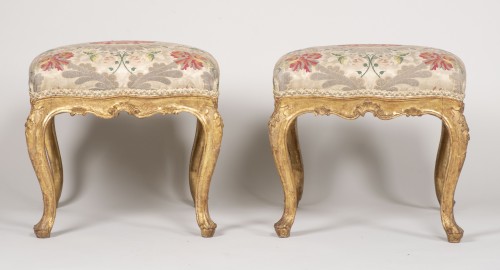 Pair Of Venetian Stools From The 18th Century - 