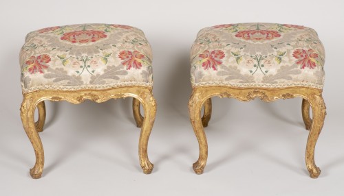 18th century - Pair Of Venetian Stools From The 18th Century