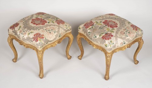Pair Of Venetian Stools From The 18th Century - 