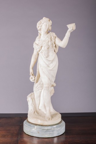 19th century - White Marble Bacchus &amp; Bacchae