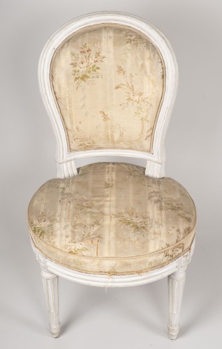 Sièges Chaise - Paire de chaises de chambre par Henri Jacob