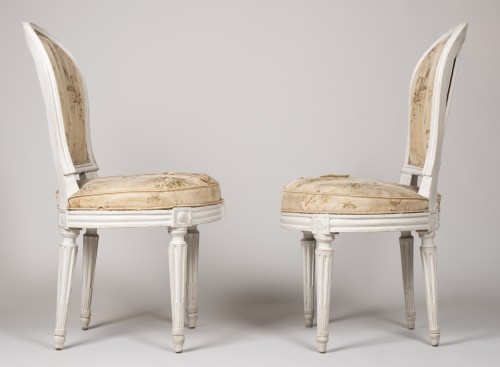 Pair Of Bedroom Chairs By Henri Jacob - Louis XVI