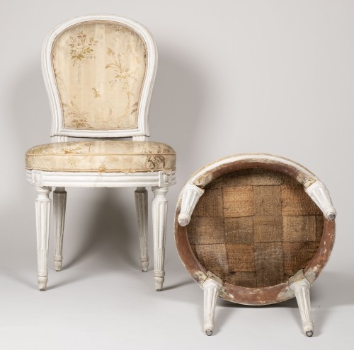 Antiquités - Pair Of Bedroom Chairs By Henri Jacob