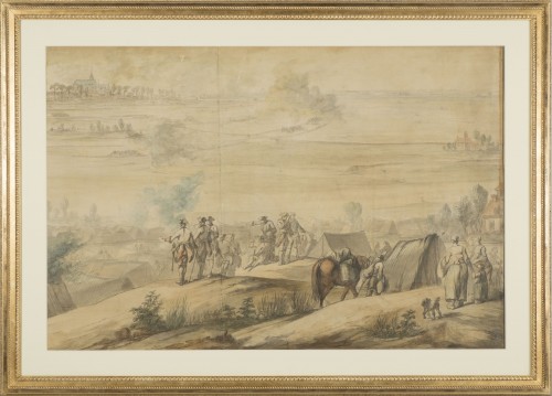 Charles Cozette (1713-1797) - Vue du siège de Furnes