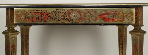 Antiquités - Petite table d'époque Louis XIV en marqueterie Boulle
