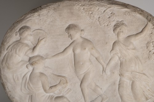 Bas relief représentant une Bacchanale, Emilie Romagne, XVIIe siècle - Sculpture Style 