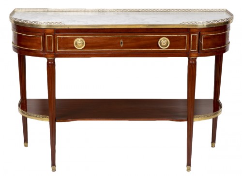 Great Louis XVI mahogany console stamped by Fidelys Schey