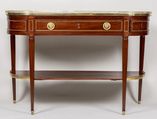 Furniture  - Great Louis XVI mahogany console stamped by Fidelys Schey
