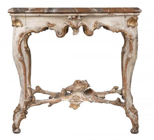 Table console allemande, du milieu du XVIIIe siècle