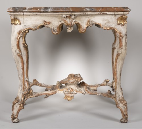 Mobilier Console - Table console allemande, du milieu du XVIIIe siècle