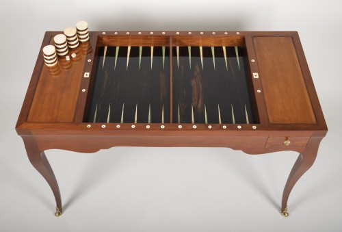 Antiquités - Louis XV mahogany tric trac table