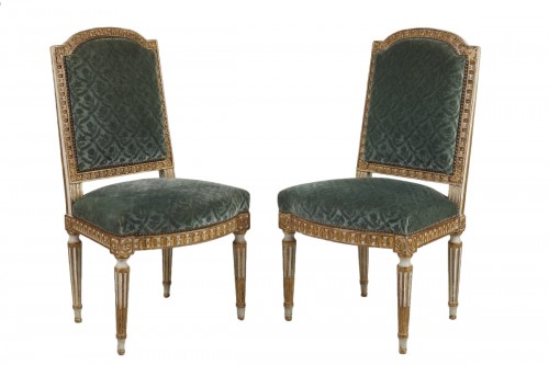12 Louis XVI style chairs 