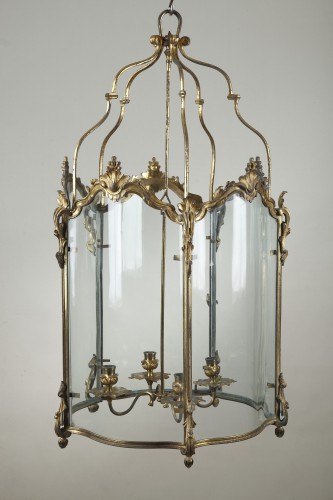 18th century - Pair Of Gilt Bronze Lanterns