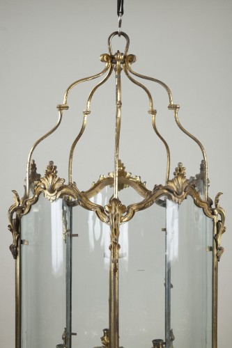 Antiquités - Pair Of Gilt Bronze Lanterns