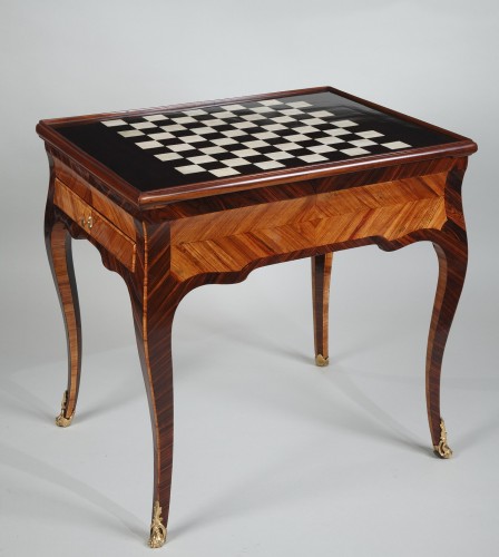 Table tric trac d'époque Louis XV - Mobilier Style Louis XV