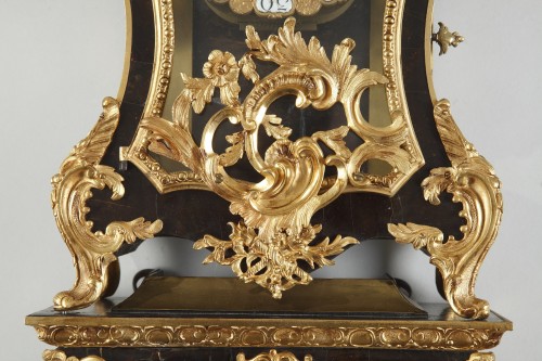 XVIIIe siècle - Cartel et sa console d'applique d'époque Louis XV