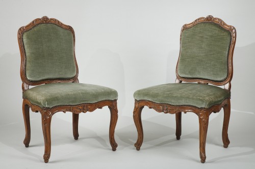 Paire de chaises estampillé L. CRESSON - Sièges Style Louis XV