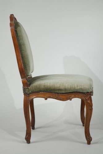 Louis XV - Paire de chaises estampillé L. CRESSON
