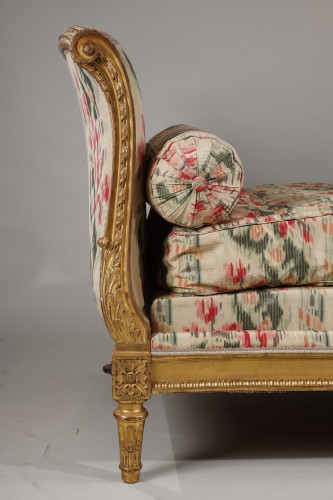 Giltwood Daybed stamped N.HEURTAUT - Furniture Style Louis XVI