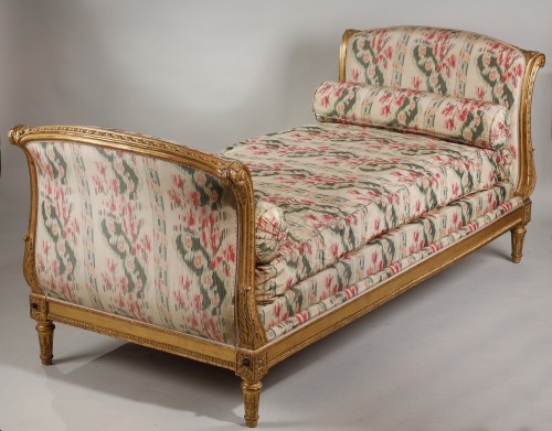 Antiquités - Giltwood Daybed stamped N.HEURTAUT