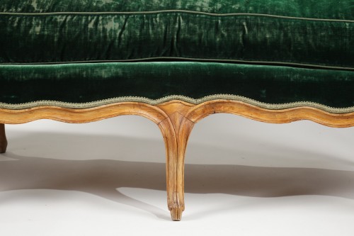 Canapé corbeille en veilleuse d&#039;époque Louis XV estampillé N.HEURTAUT - Louis XV