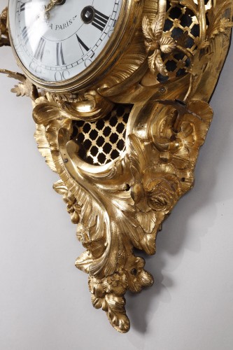Horlogerie Cartel - Cartel d'applique d'époque Louis XV