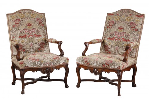 Pair of French Régence Armchairs