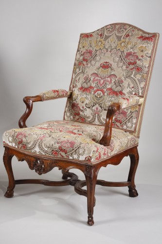 Paire de fauteuils à entretoise d'époque Régence - Sièges Style Régence
