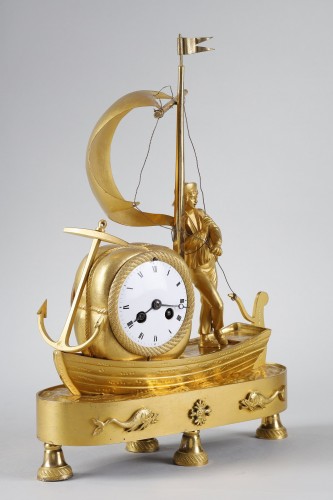 19th century - Clock with sailor