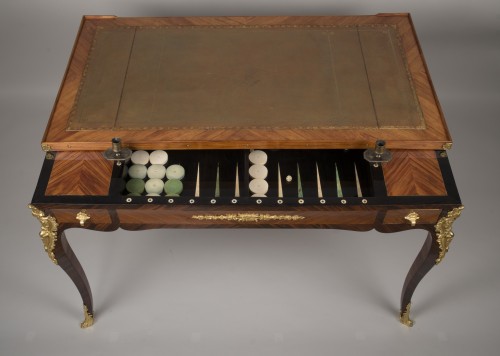 Antiquités - Tric-Trac table stamped by Jean Hoffenrichler, known as Potarange