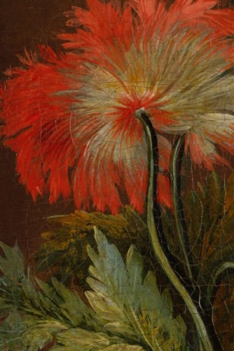 Directoire - Pair of flower paintings Circa 1800 - Attributed to Antoine Berjon (Lyon 1754-1843)