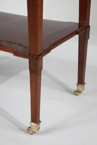 XVIIIe siècle - Table volante en acajou estampillée Canabas