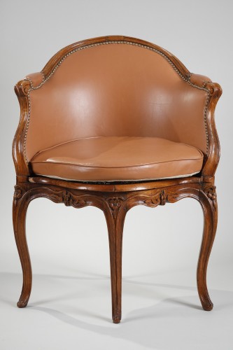 Sièges Fauteuil & Bergère - Fauteuil de bureau d’époque Louis XV