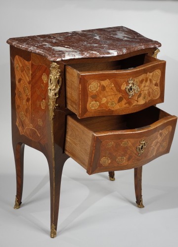Pair of Dressers so-called “sauteuse” - Furniture Style Louis XV