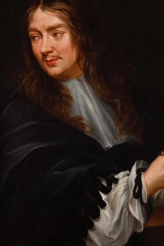 Florent de La Mare Richart (1630-1718) (att. à) - Portrait du sculpteur Jean-Jacques - Tableaux et dessins Style Louis XIV