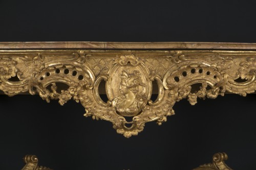 French Régence console attributed to Toro - Furniture Style French Regence